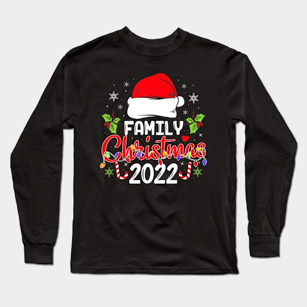 Family Christmas 2022 Matching Group Lights Xmas Men Women Long Sleeve T-Shirt by paynegabriel